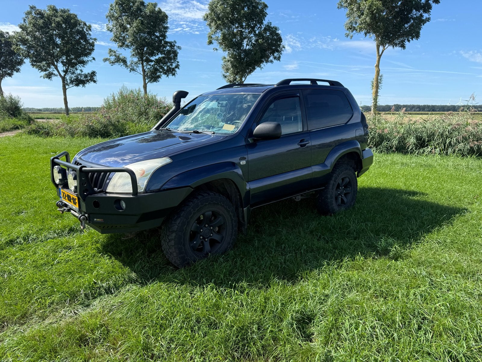 Toyota Landcruiser 3.0 D-4d 3DR VX AUT 2004 Blauw, Automaat, Stof, 4 cilinders, 241 €/maand