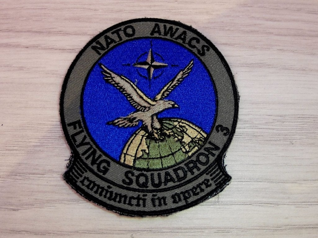 Patch NATO AWACS Flying Squadron 3, Verzenden, Luchtmacht, Nederland, Embleem of Badge