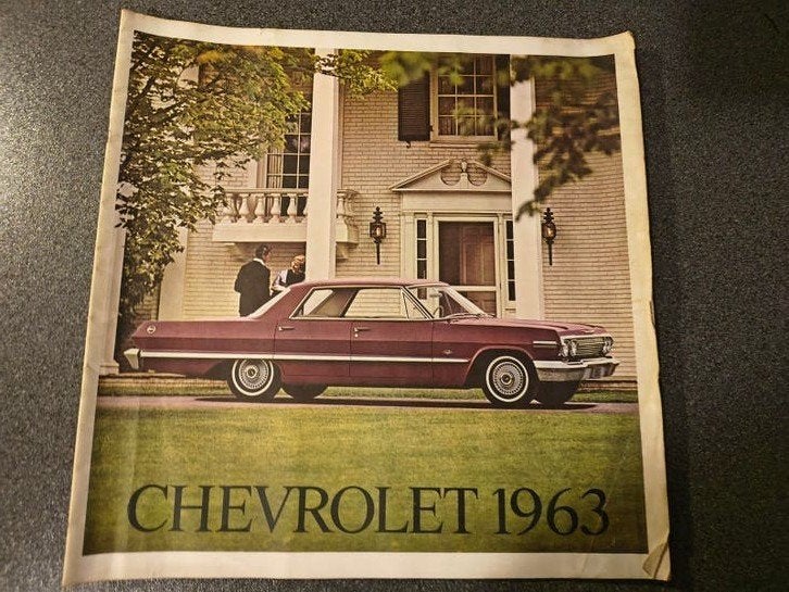 Chevrolet 1963 Brochure - Impala, Biscayne, Bel Air, Ophalen of Verzenden