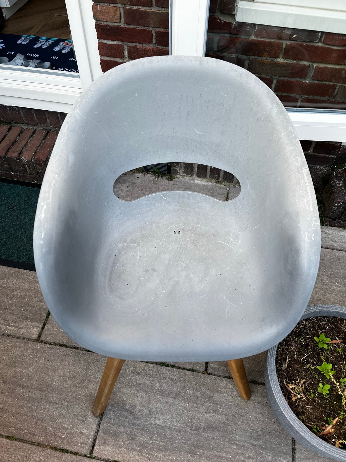 4 gebruikte tuin stoelen, zitten erg lekker, Ophalen, Gebruikt, Kunststof