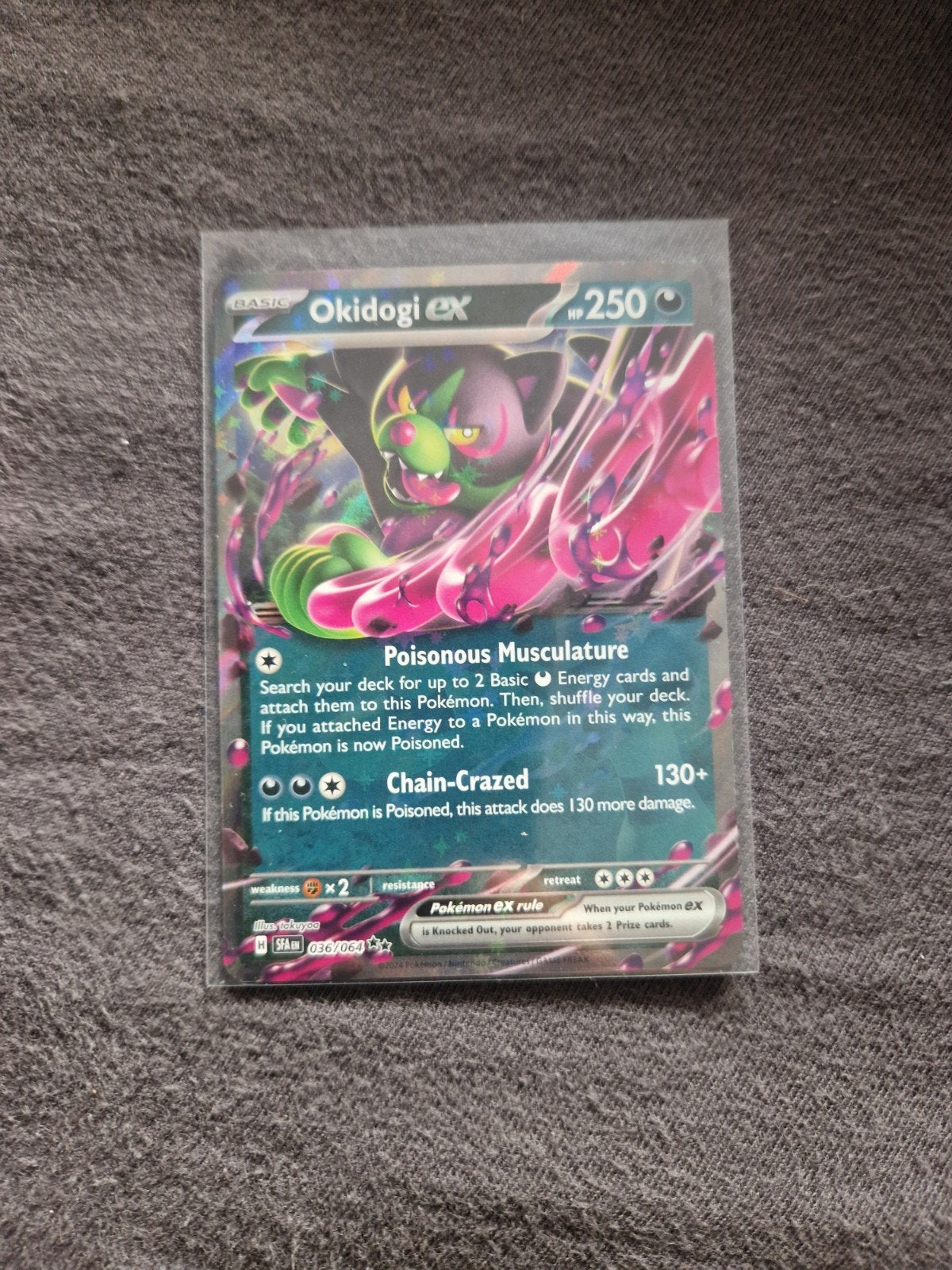 Okidogi ex Pokémon kaart - Zo goed als nieuw, Ophalen of Verzenden, Zo goed als nieuw, Losse kaart