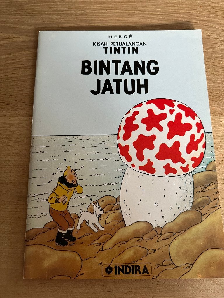 4X Kuifje in het Indonesisch - Hergé - zeldzaam, Meerdere stripboeken, Ophalen of Verzenden, Zo goed als nieuw, Herge
