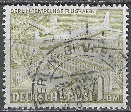 Duitsland Berlijn 1949 - Yvert 43 - Tempelhof Berlijn (ST), Verzenden, BRD, Gestempeld