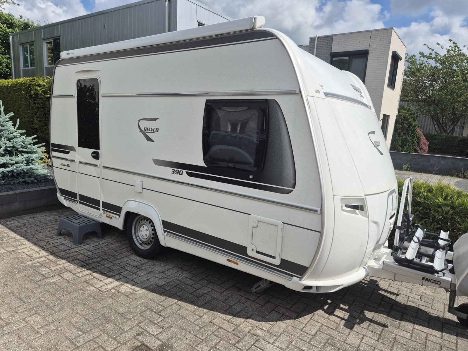 FENDT CARAVAN BIANCO 390 2018 Thule luifel, Vast bed, Rondzit, Bedrijf, Tot en met 3
