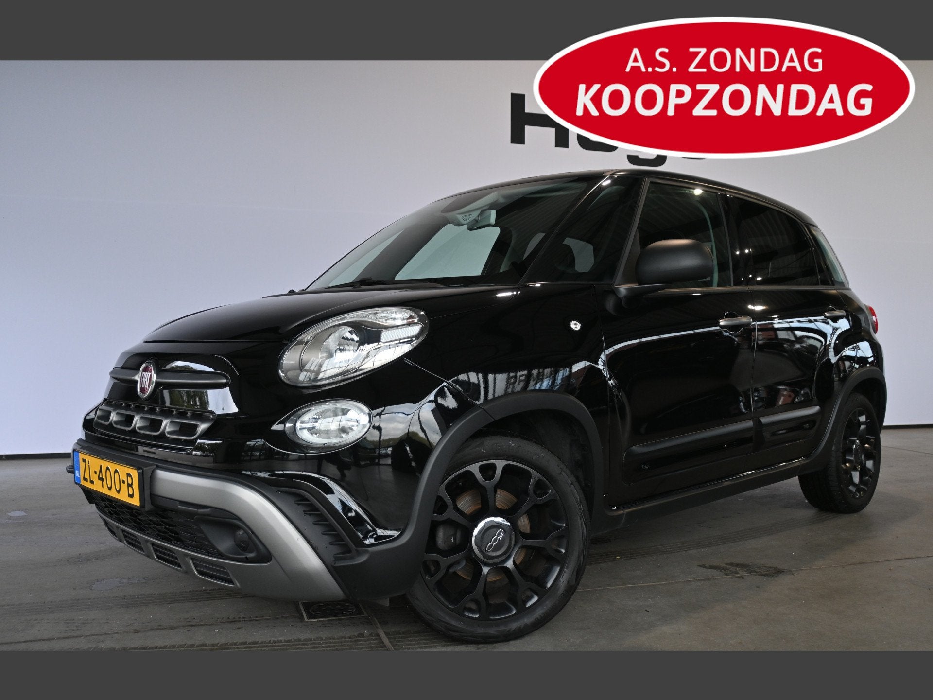 Fiat 500L 0.9 TwinAir CityCross Clima Navigatie Trekhaak Goe, Stof, Gebruikt, Met garantie (alle), Zwart