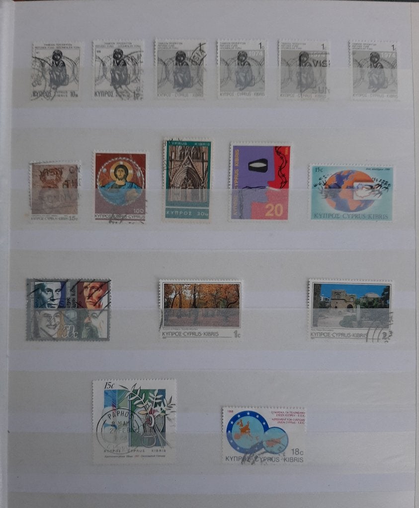 Verzameling Oude Klassieke Postzegels Cyprus Nr 2 Gestempeld, Ophalen, Gestempeld, Midden-Oosten