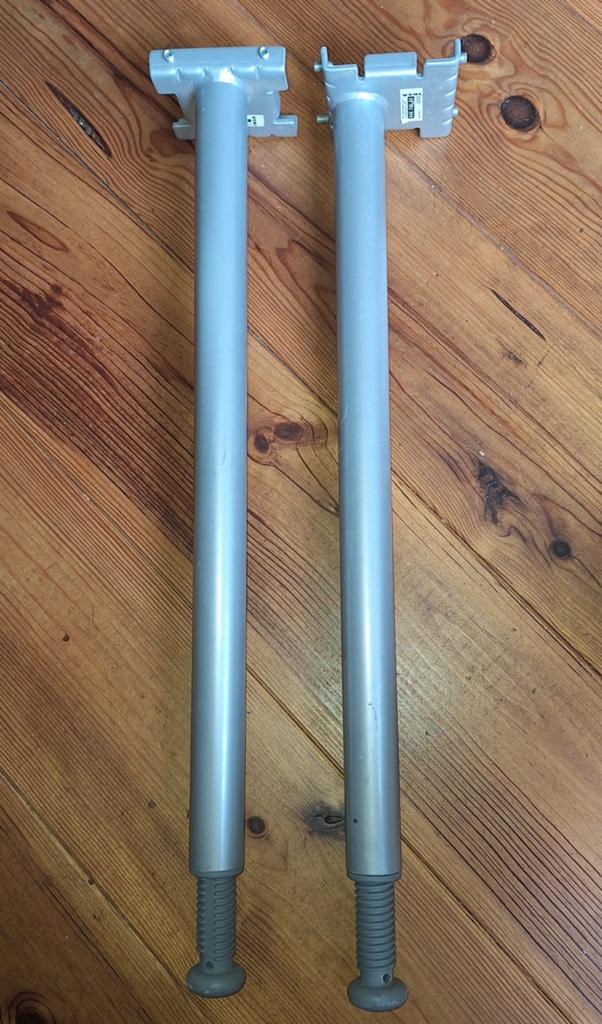 2x Verstelbare tafelpoten - IKEA., Huis en Inrichting, Tafelonderdelen, Ophalen, Tafelpoot, Minder dan 50 cm, Gebruikt