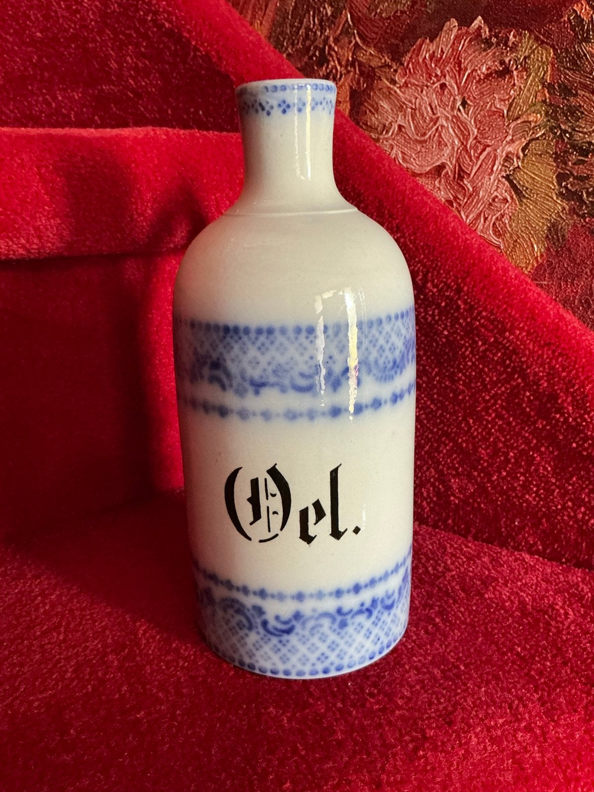 Antieke Villeroy & Boch Wallerfangen❤️Delfts Blauwe Oliefles, Antiek en Kunst, Antiek | Keramiek en Aardewerk, Ophalen of Verzenden