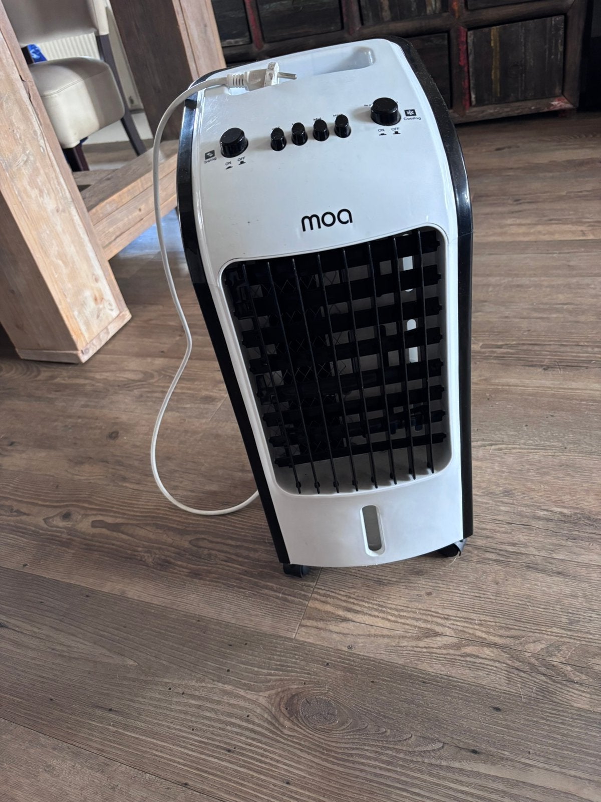 MOA Mobiele Aircooler met Swing en 3 Snelheden, Witgoed en Apparatuur, Ophalen, Gebruikt, Minder dan 60 m³, Ventileren