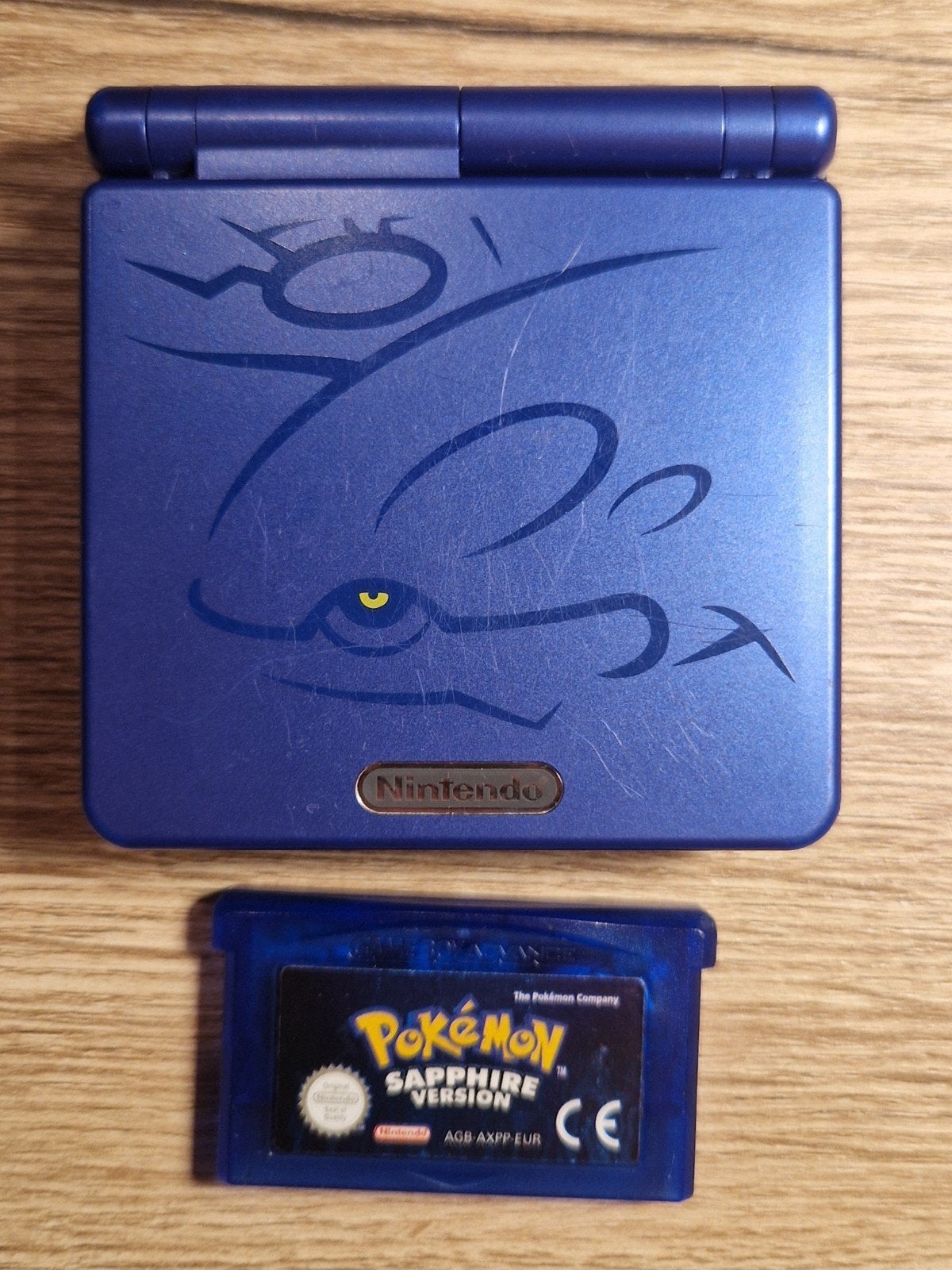 Pokemon Sapphire Gameboy advance SP met Pokemon sapphire PAL, Spelcomputers en Games, Ophalen of Verzenden, Zo goed als nieuw