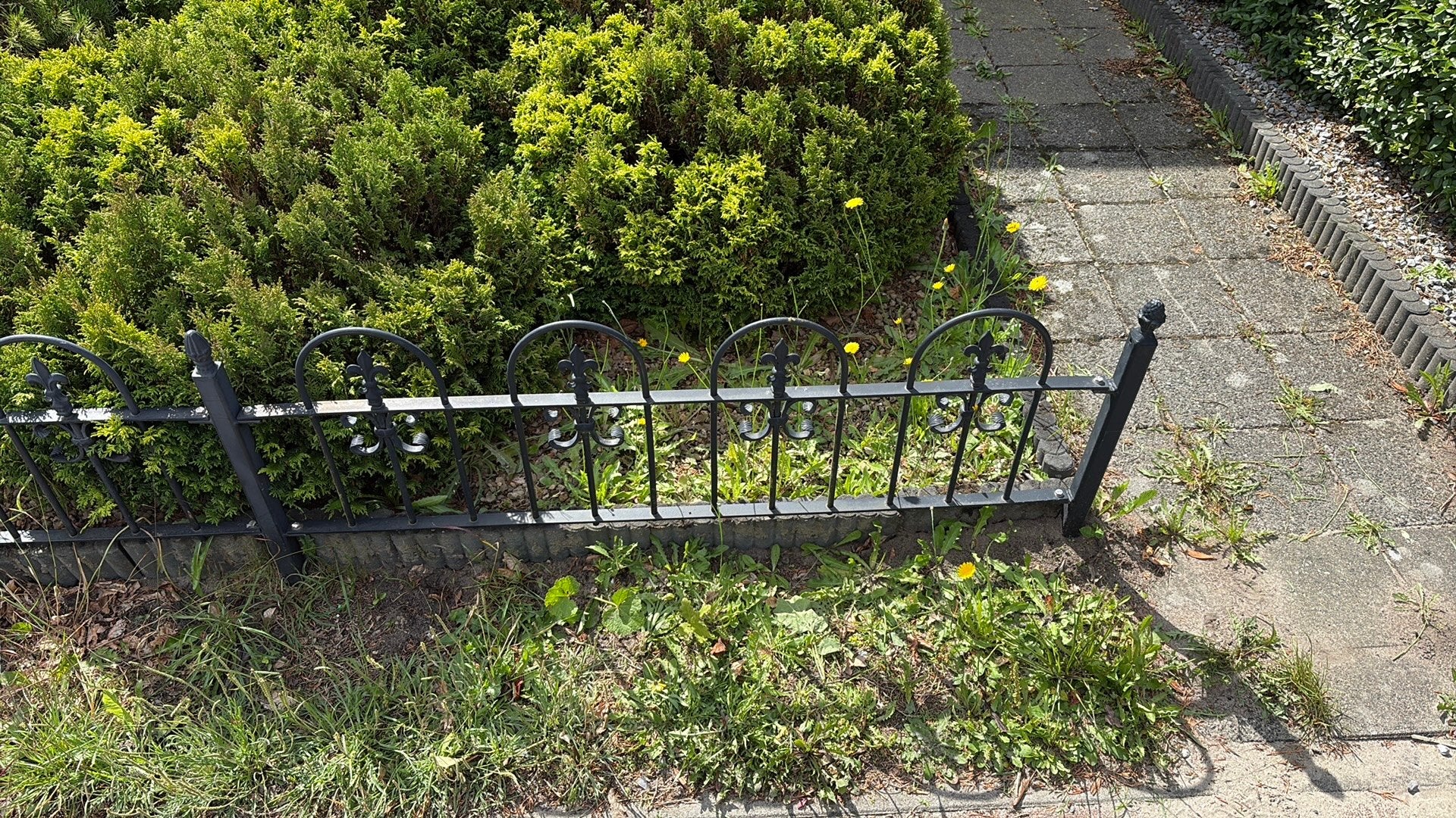 Sier hek voor tuin, Ophalen, Gebruikt