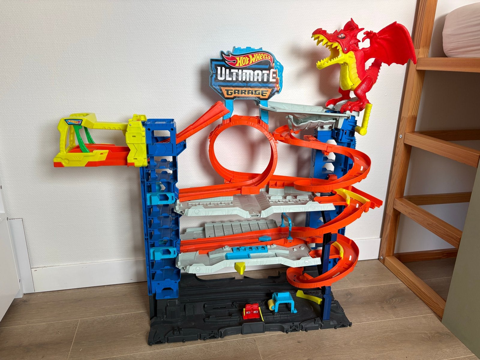 Hot Wheels ultimate Garage met draak, Ophalen, Zo goed als nieuw