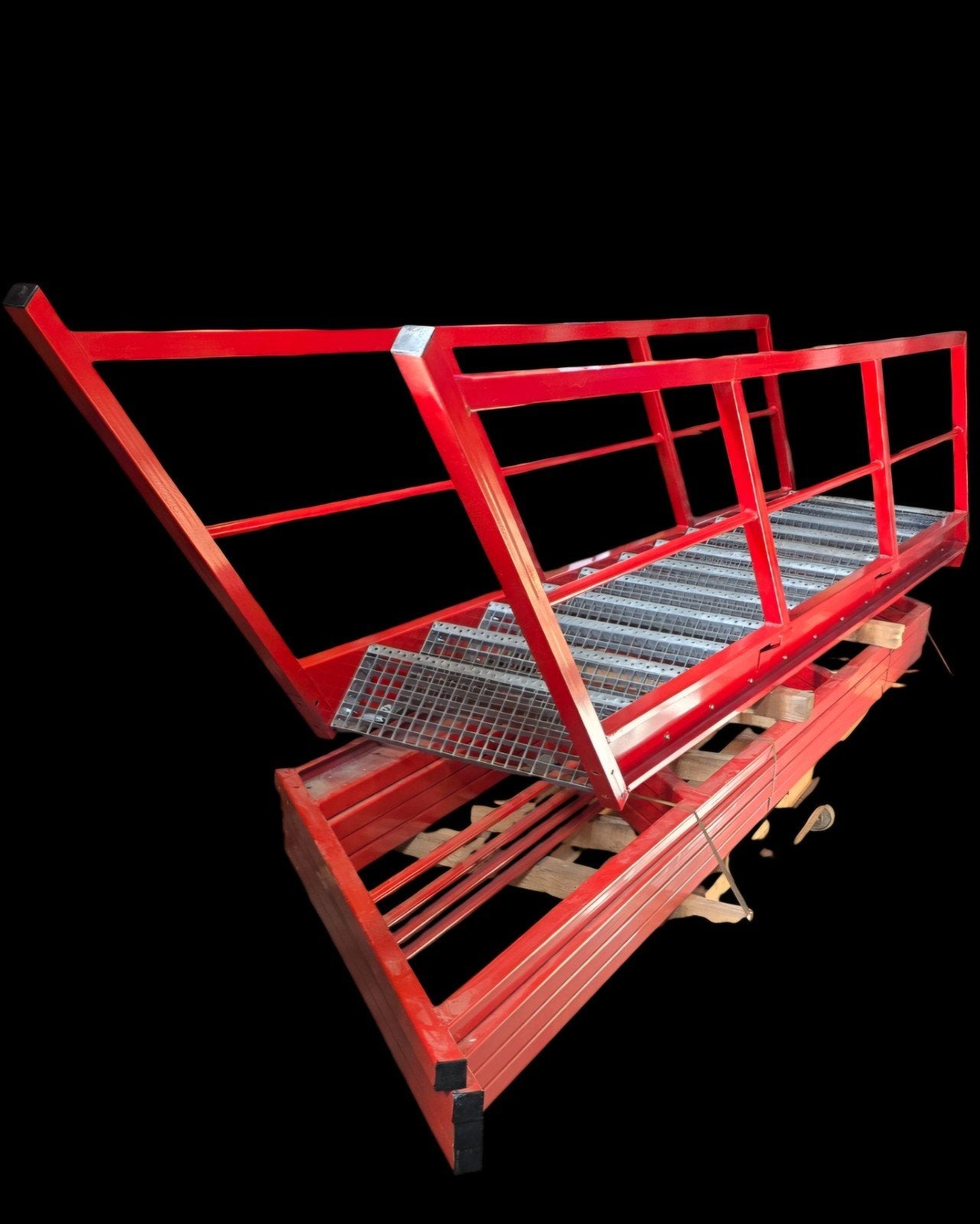Industriële magazijntrap stalen / metalen trap entresolvloer, Ophalen, 2 tot 4 meter