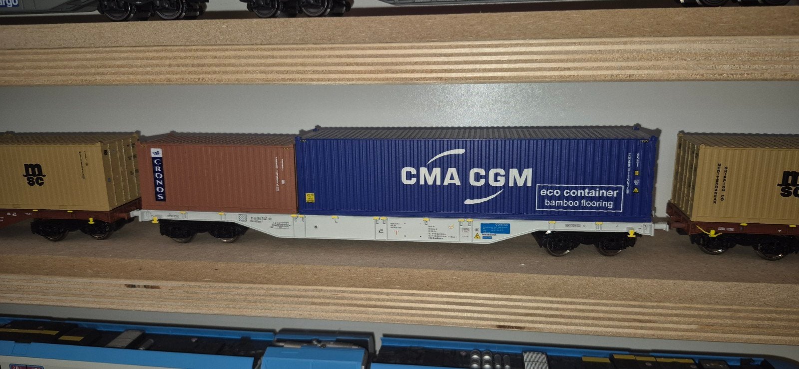 Containerset B Models met FESCO en CMA CGM containers, Ophalen of Verzenden, Gelijkstroom of Wisselstroom, Wagon, Overige merken