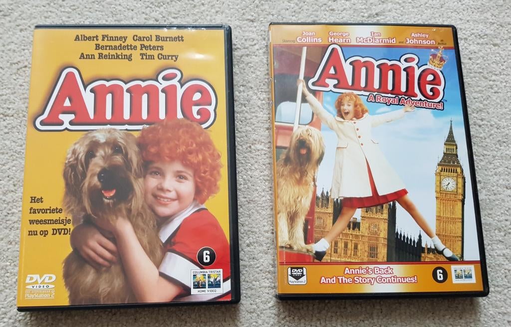 Annie deel 1 en deel 2 jeugd films familie wees dvd kinderen, Cd's en Dvd's, Vanaf 6 jaar, Verzenden, Zo goed als nieuw, Film