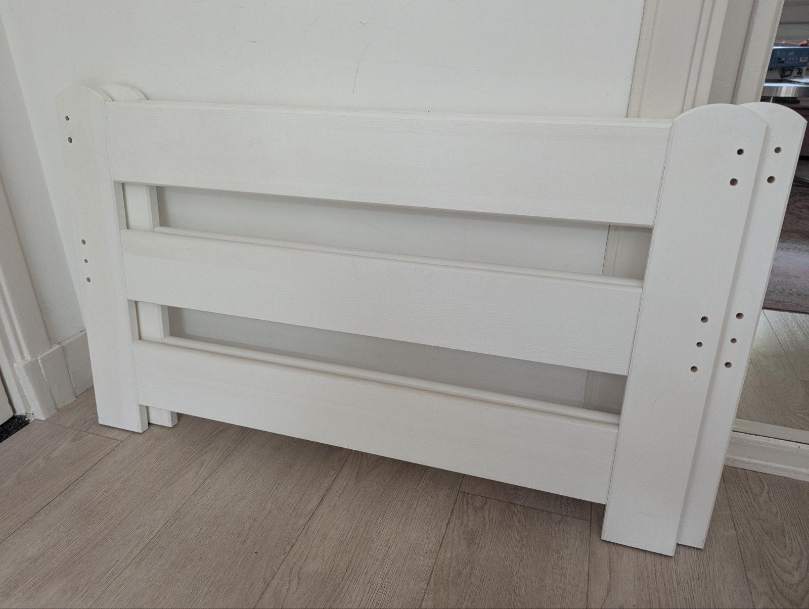 hoofd- en voeteneind bed - GRATIS, Ophalen, Gebruikt, Eenpersoons, Hout