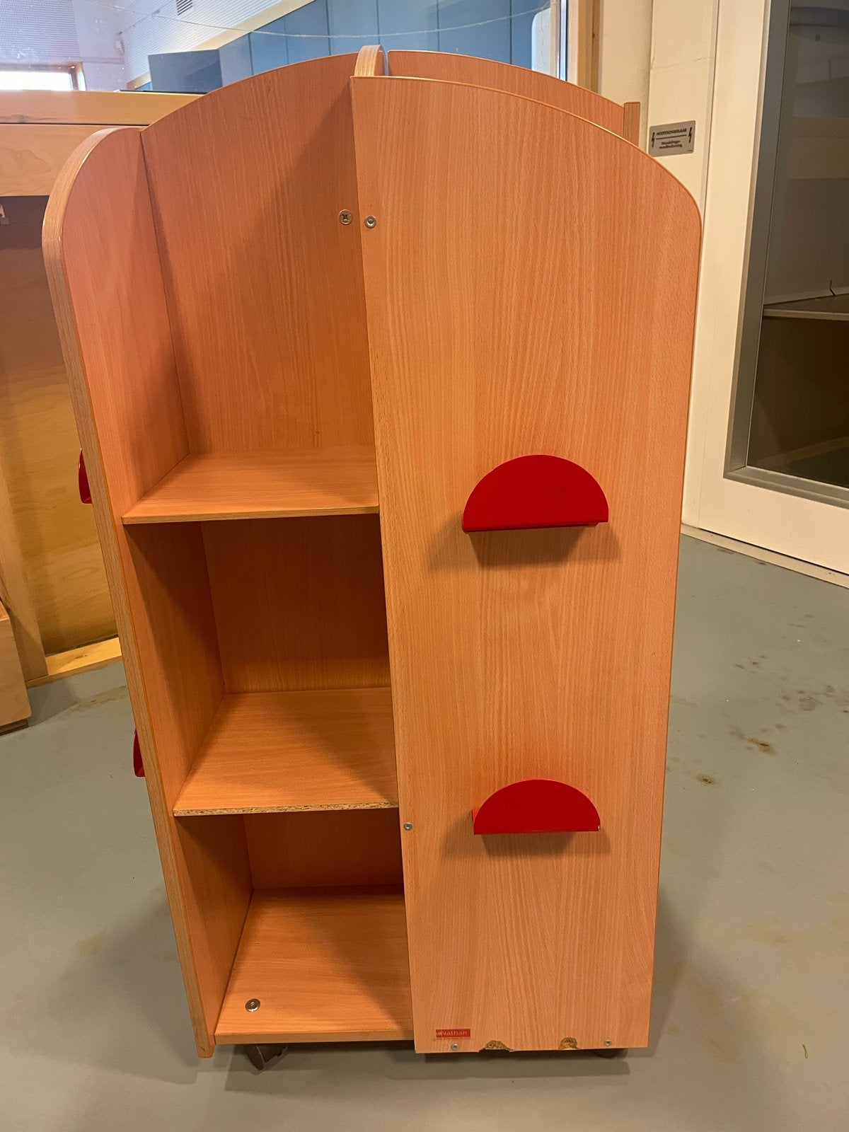 Nathan verrijdbaar boekenrek met planken en wieltjes, Ophalen of Verzenden, Gebruikt