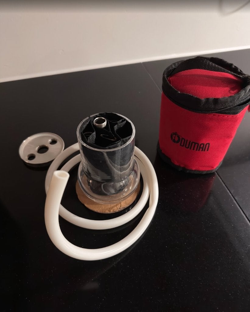 Duman portable waterpijp shisha set, Verzamelen, Rookartikelen, Aanstekers en Luciferdoosjes, Ophalen, Zo goed als nieuw, (Water)pijp