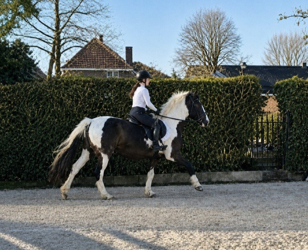 Stoere bonte 4 jarige ruin BWP, Springpaard, Met stamboom, Ruin, Zadelmak