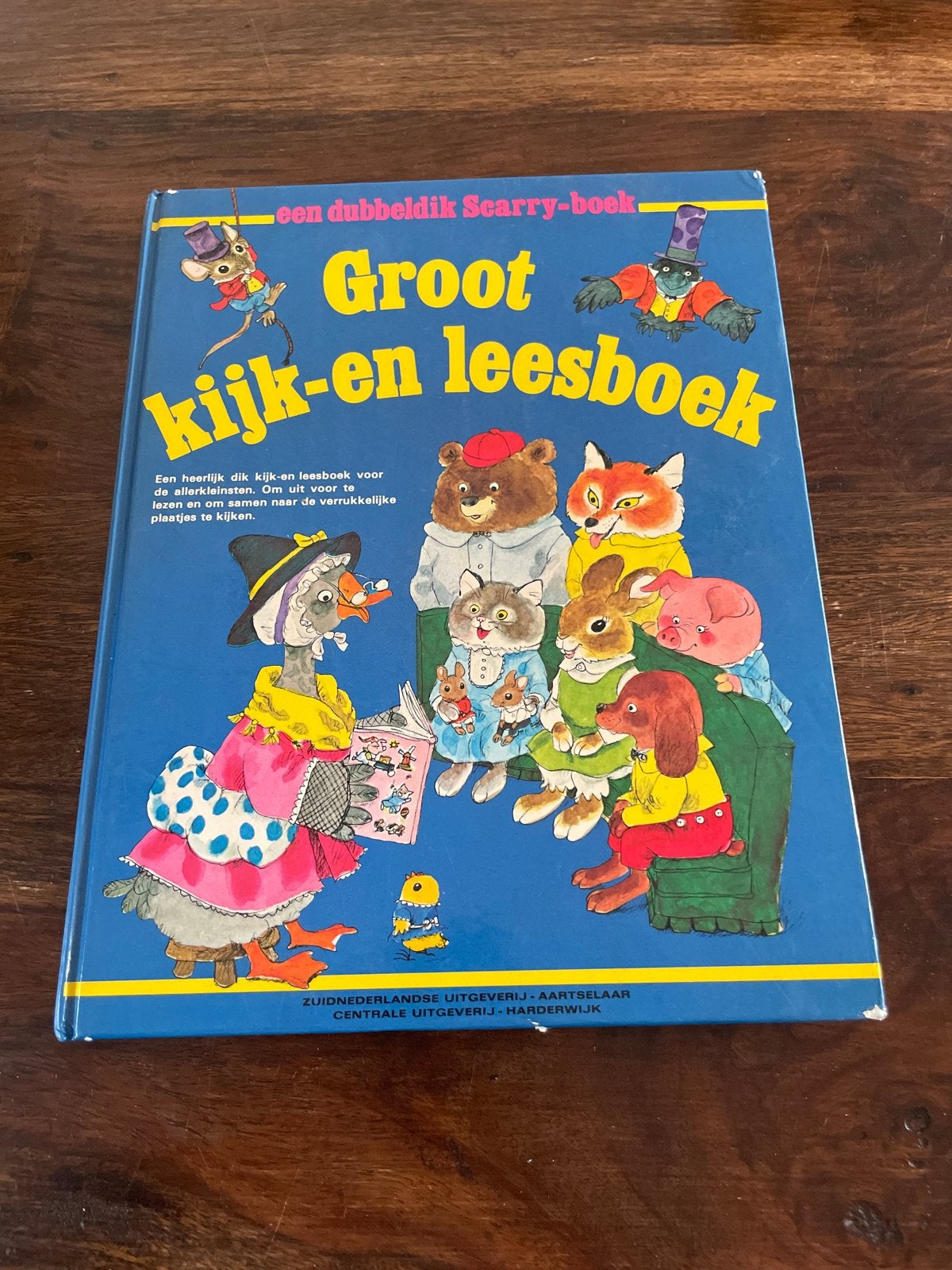 Groot kijk- en leesboek - Richard Scarry, Gelezen, Jongen of Meisje, Ophalen of Verzenden, Voorleesboek