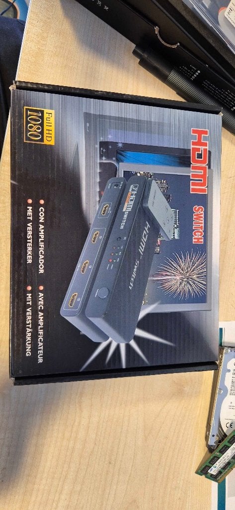 3-poorts HDMI-switch met afstandsbediening – Full HD 1080p, Ophalen, Zo goed als nieuw, Bedraad, Overige merken