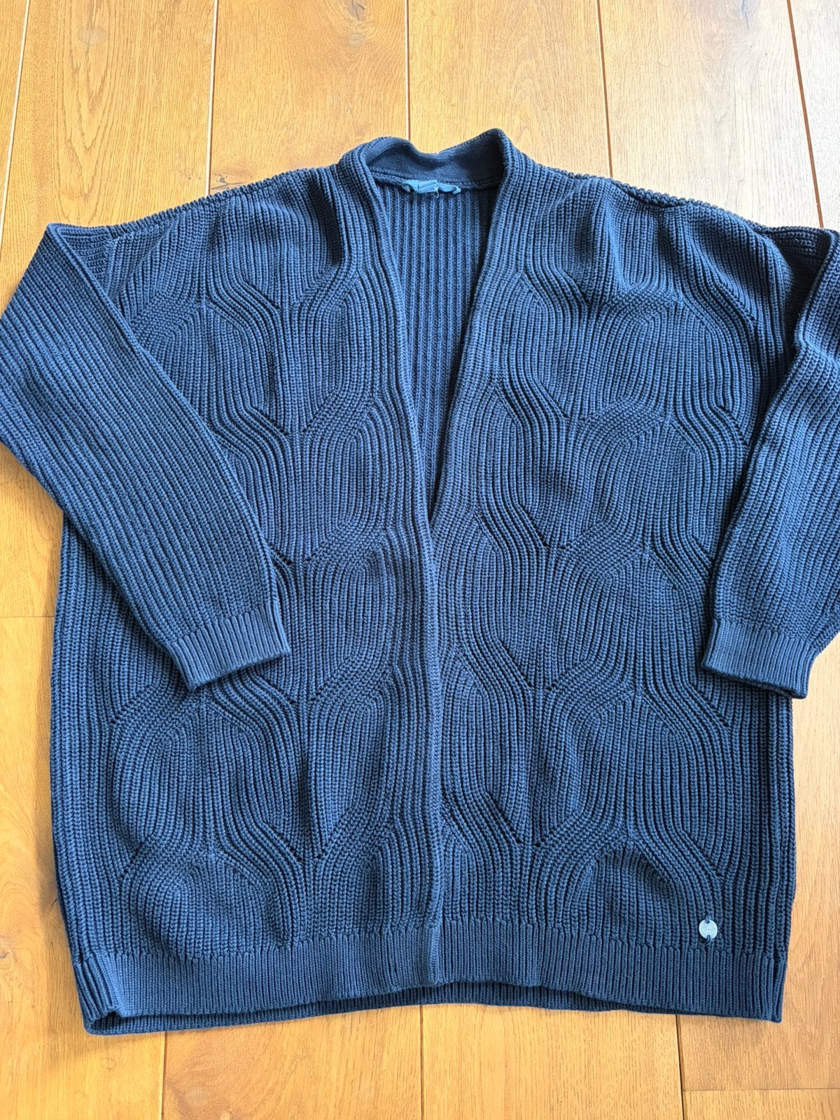Katoenen donkerblauw vest., Ophalen of Verzenden, Gedragen, Maat 38/40 (M), Blauw