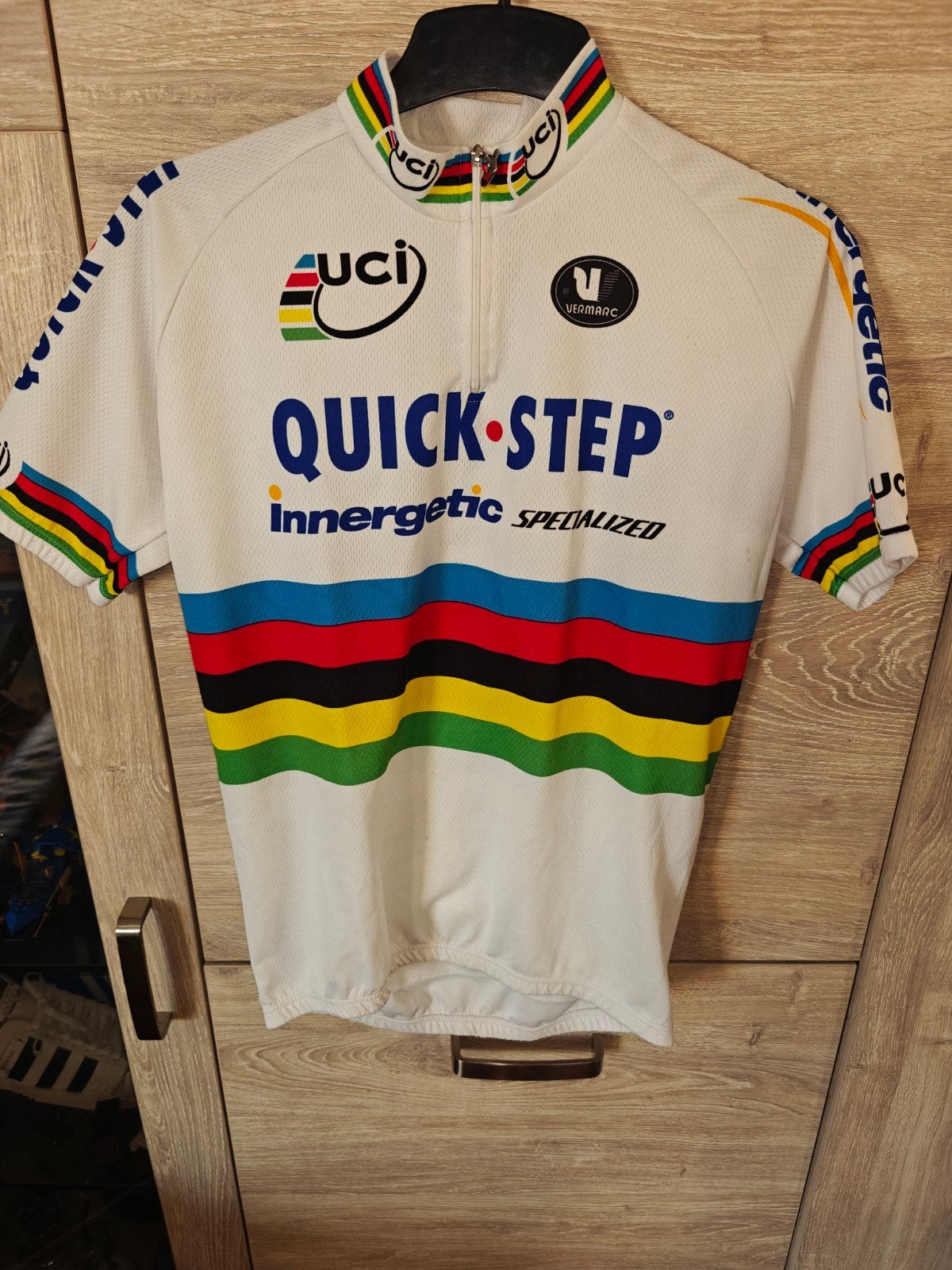 Wereldkampioen koerstrui Quick-Step innergetic, Fietsen en Brommers, Fietsaccessoires | Fietskleding, Bovenkleding, Ophalen of Verzenden