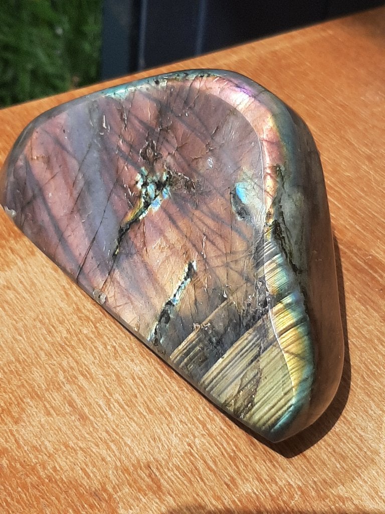 Labradoriet paars (11), Ophalen of Verzenden, Mineraal