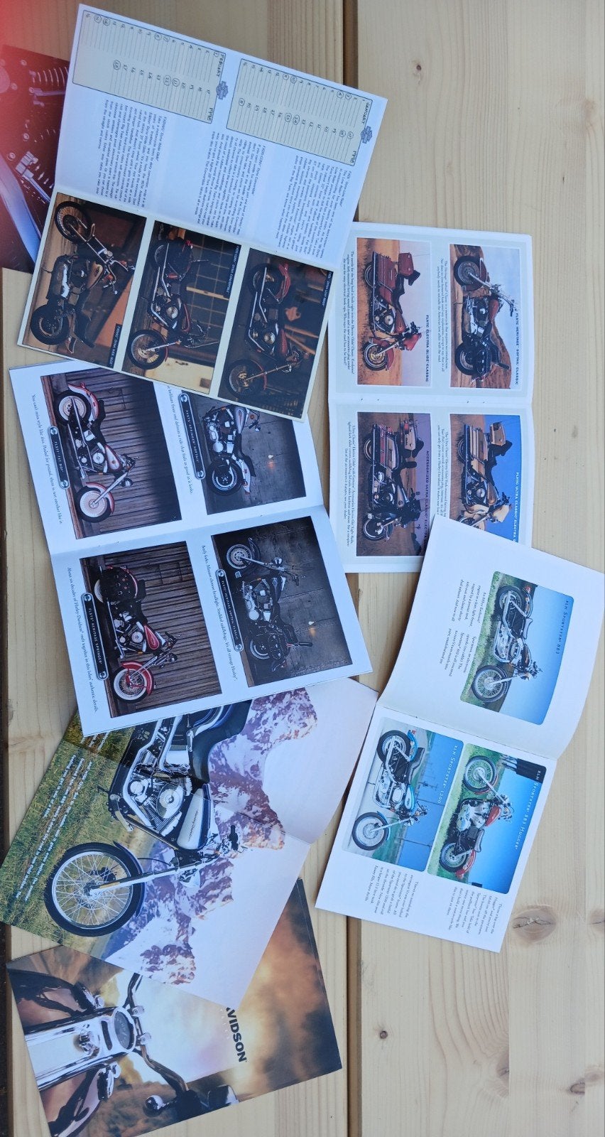 Harley Davidson folders 1994, 1995, 1998, 1999, 2000, Ophalen of Verzenden