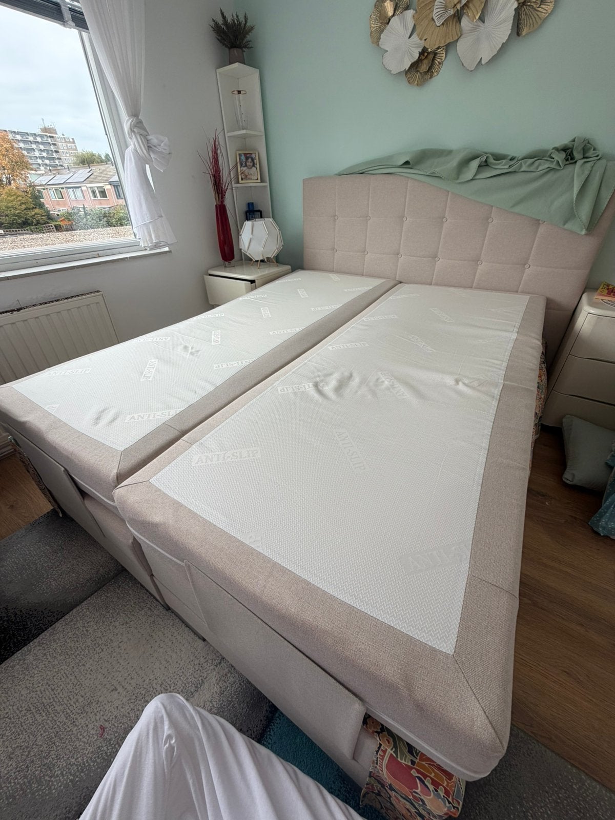 matrassen, Ophalen, 90 cm, Beige, Tweepersoons