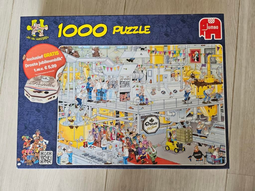 Jan van Haasteren 1000 stukjes Droste jubileum, Ophalen, 500 t/m 1500 stukjes, Legpuzzel