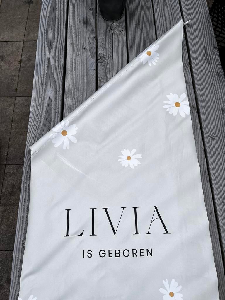 Geboortevlag Livia, Ophalen of Verzenden, Zo goed als nieuw