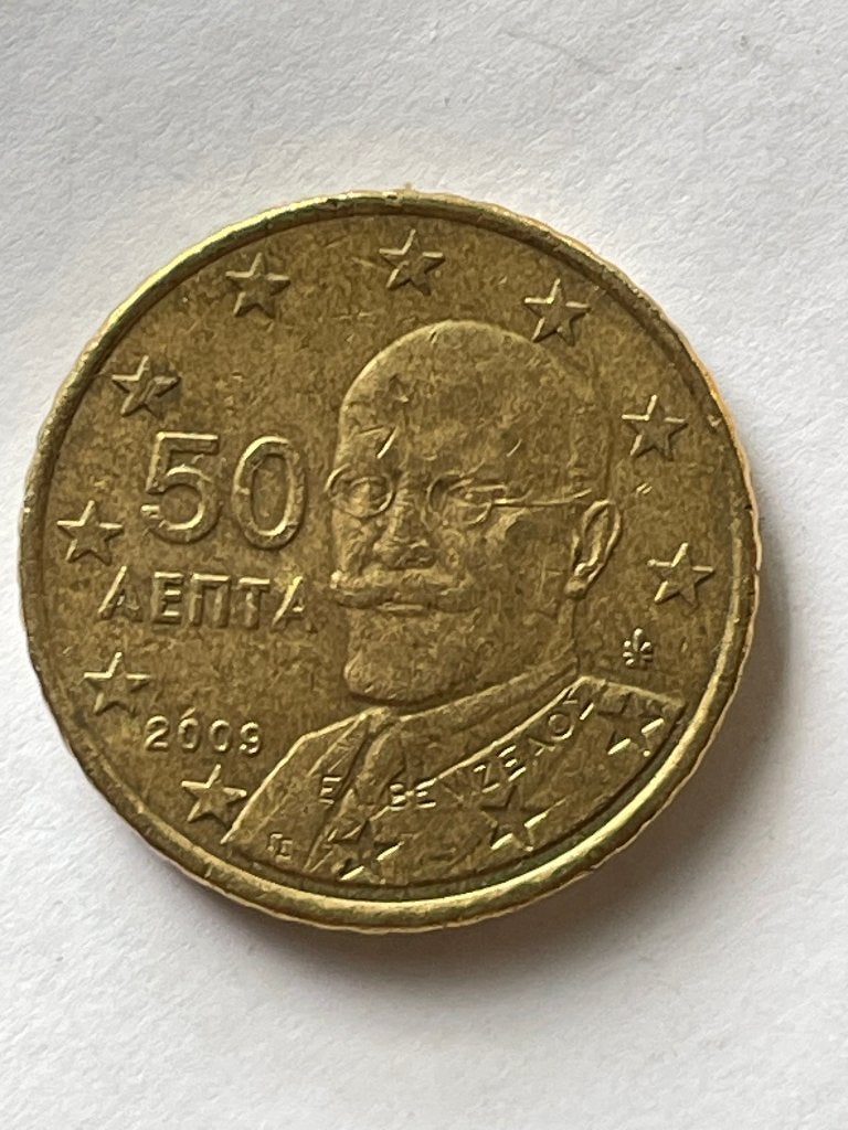 Griekland munt 50 cent 2009, Postzegels en Munten, Munten | Europa | Euromunten, Verzenden, Griekenland, 50 cent, Losse munt