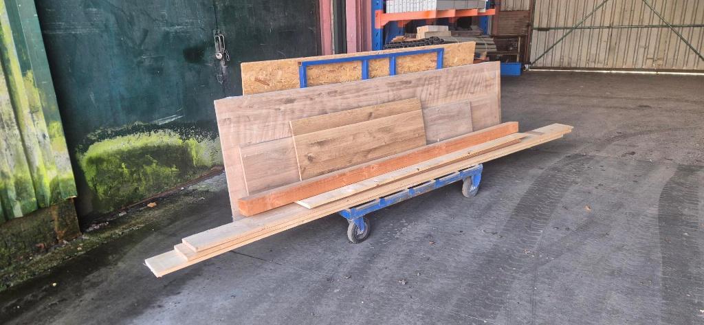Platenkar platenwagen compleet met hout koopje!, 100 liter of meer, Ophalen, Gebruikt, Transportkar