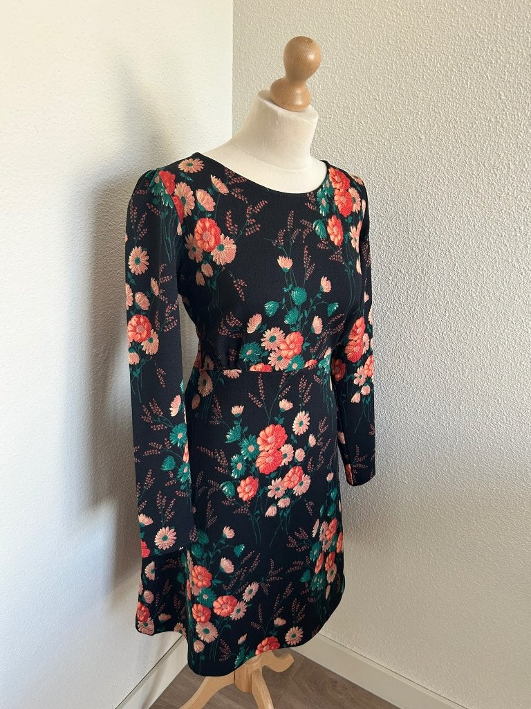 King Louie maat XL bloemen Betty dress 2599, Meerkleurig, Maat 46/48 (XL) of groter, Ophalen of Verzenden, Zo goed als nieuw
