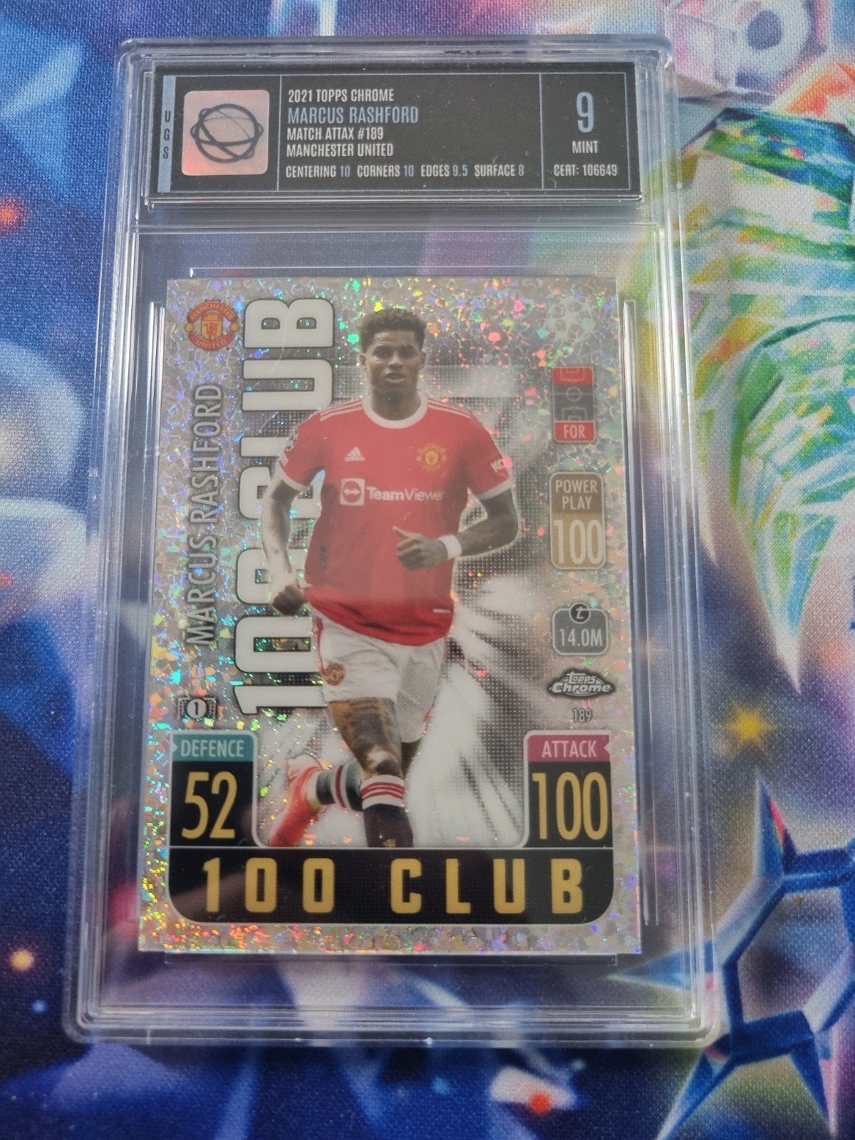 Marcus Rashford 2021 Topps Chrome Match Attax #109 UGS 9, Ophalen of Verzenden
