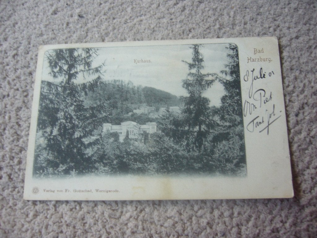 DUITSLAND =  BAD HARZBURG  - KURHAUS  1903, Ophalen of Verzenden, Voor 1920, Gelopen, Duitsland