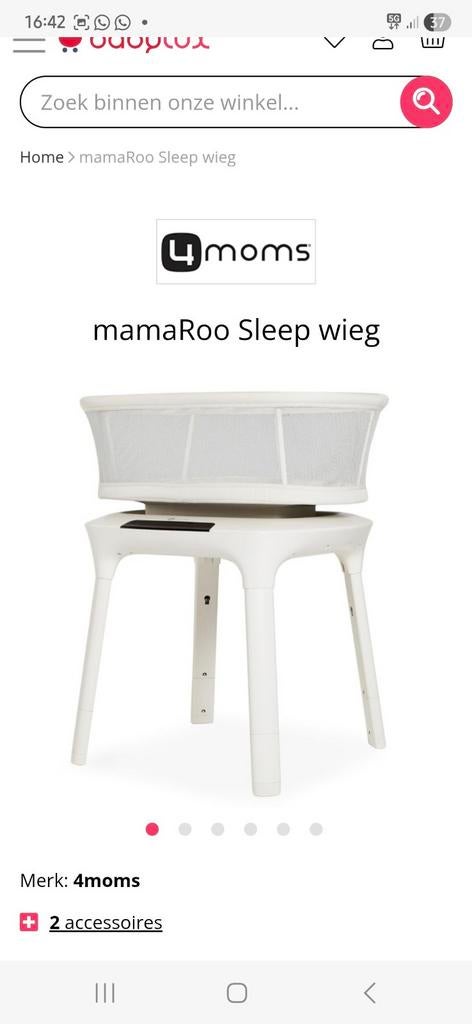 4moms mamaRoo Sleep wieg co sleeper, Kinderen en Baby's, Babywiegjes en Ledikanten, Ophalen of Verzenden, Zo goed als nieuw, Wieg