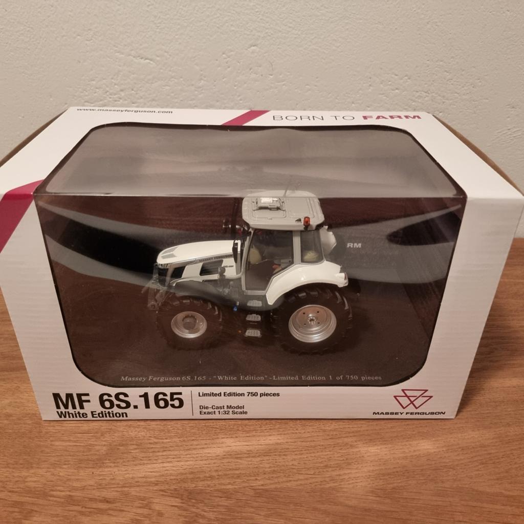 Massey Ferguson 6S.165 Wit Universal Hobbies, Ophalen of Verzenden, Nieuw, Tractor of Landbouw, Universal Hobbies