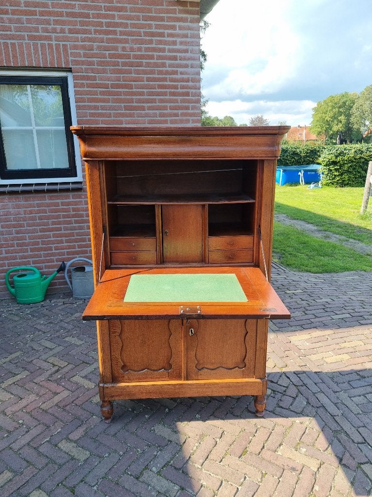 Antieke Hollandse Secretaire Biedermeier