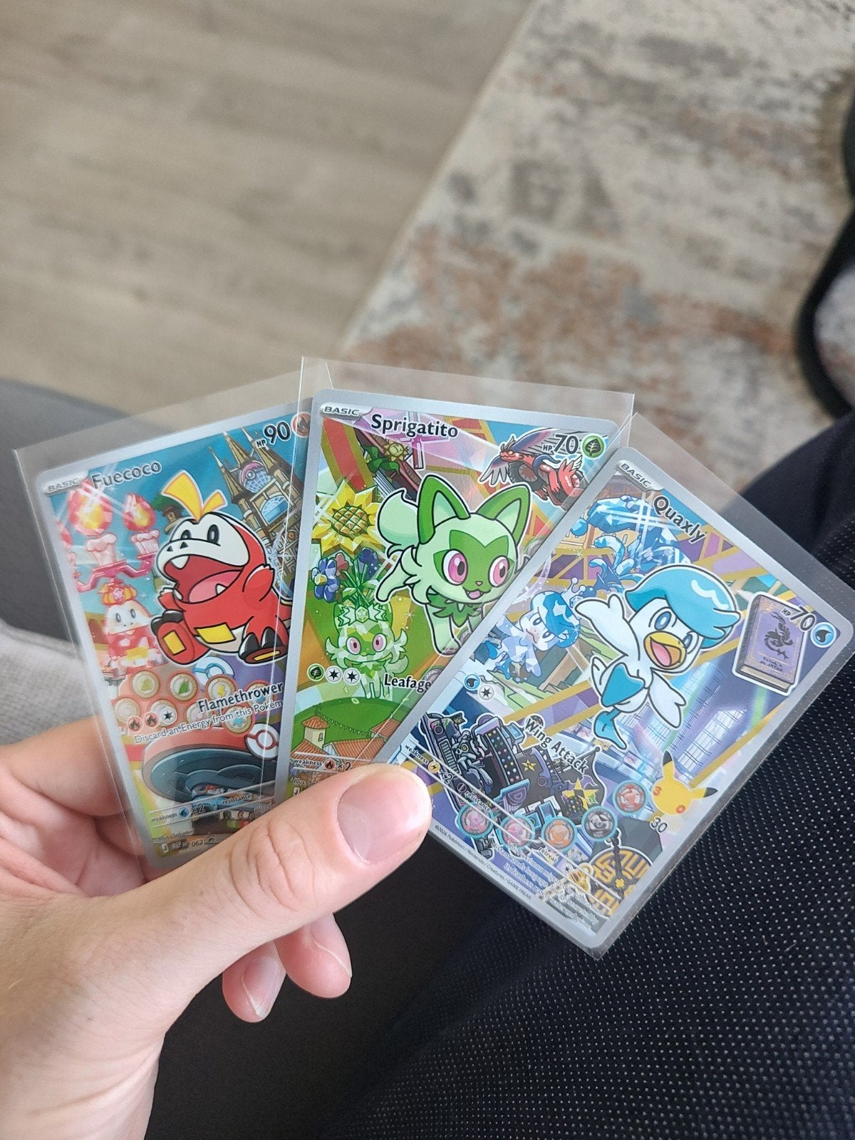 Pokémon First Partner Gen 9 - Sprigatito, Fuecoco, Q, Hobby en Vrije tijd, Verzamelkaartspellen | Pokémon, Ophalen of Verzenden