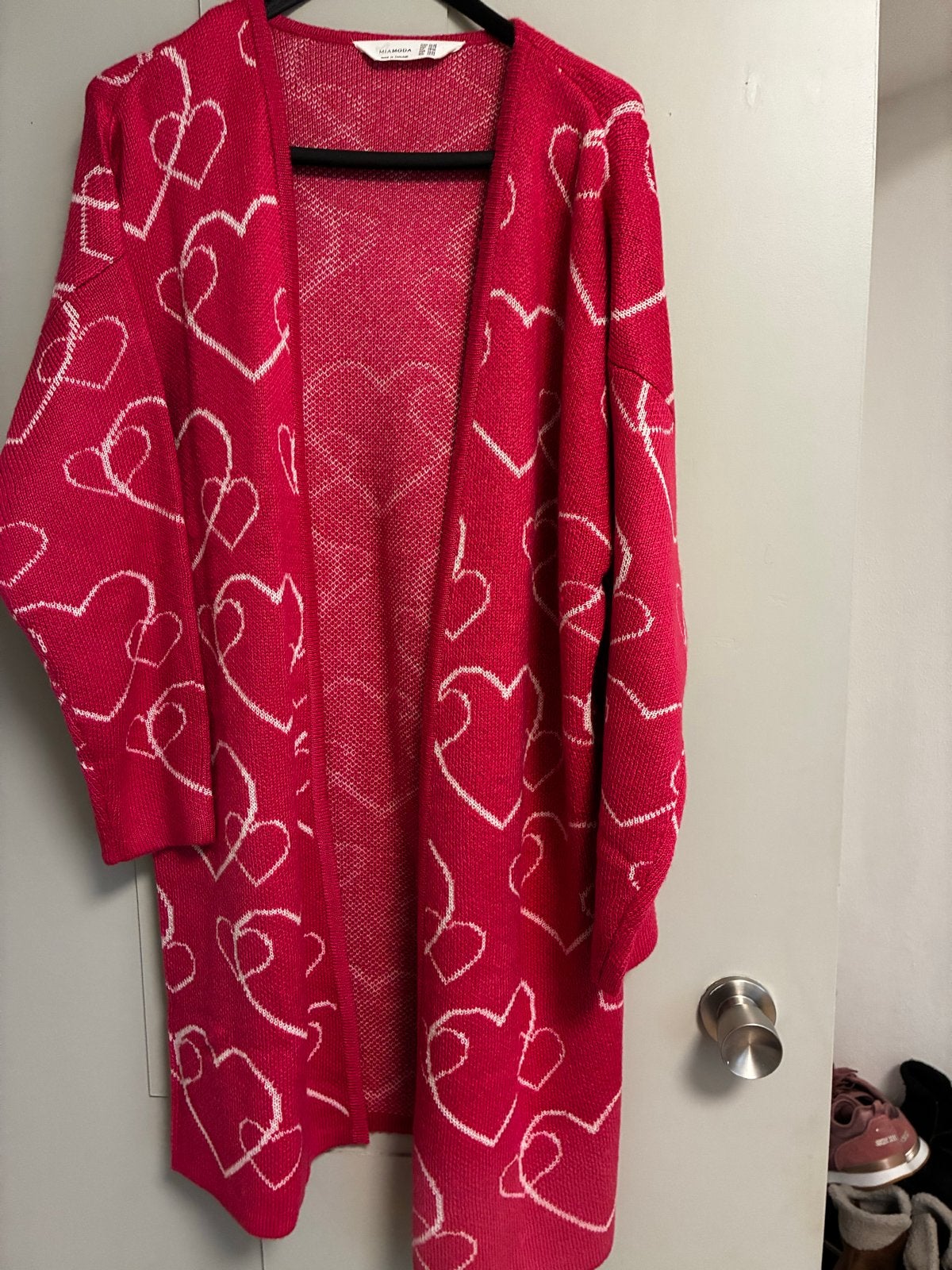 Nieuw roze vest met hartjes van Mia Moda, maat 46/48, Kleding | Dames, Grote Maten, Ophalen of Verzenden, Nieuw, Roze
