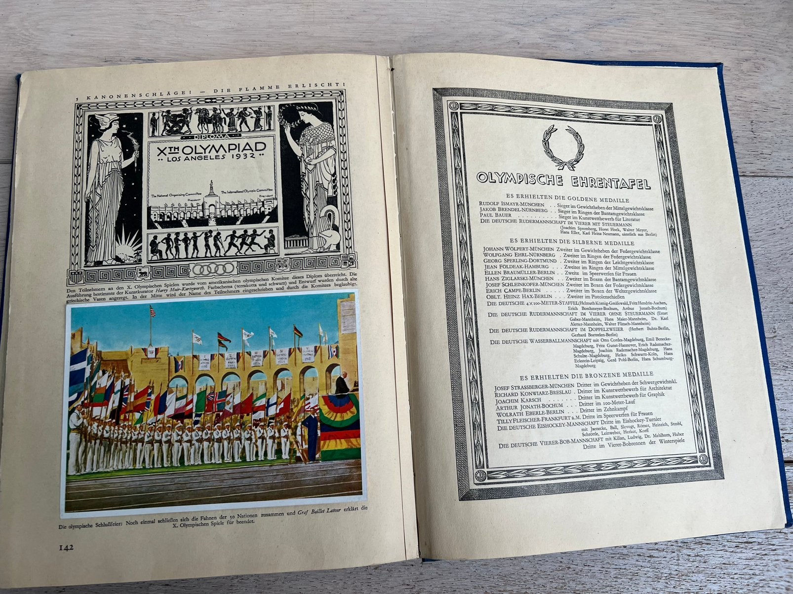 Olympia 1932 fotoboek Los Angeles olympische spelen, Ophalen of Verzenden, Gebruikt, Overige sporten, Boek of Tijdschrift
