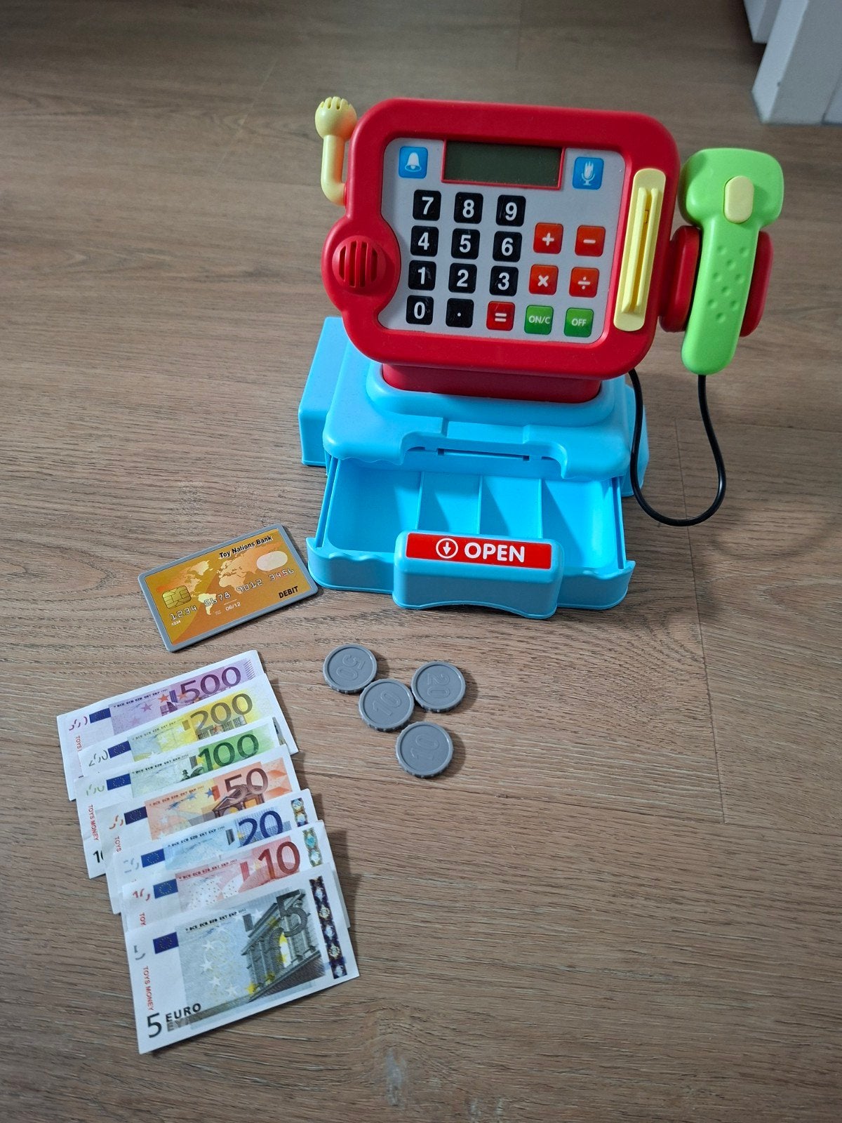 Speelkassa met geluid alleen ophalen, Ophalen