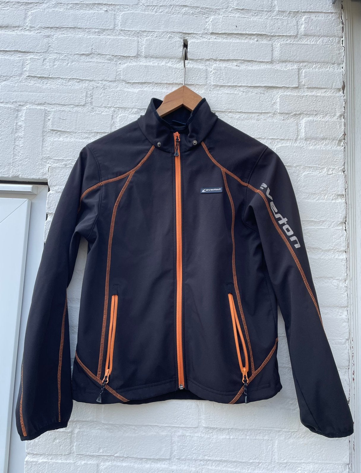 Everton voetbal training jas softshell jack zwart maat 164, Ophalen of Verzenden, Zo goed als nieuw, Jongen, Jas