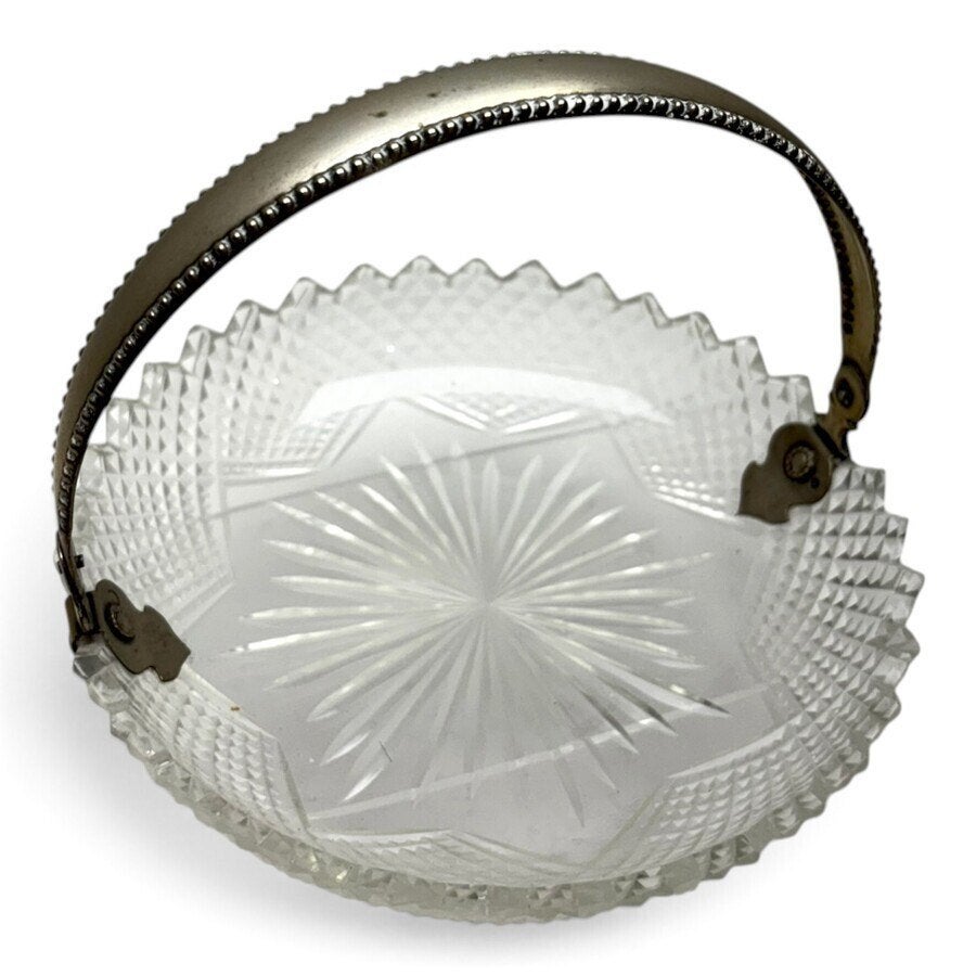 Lot kristal, waaronder met zilveren monturen (13x), Antiek en Kunst, Ophalen of Verzenden
