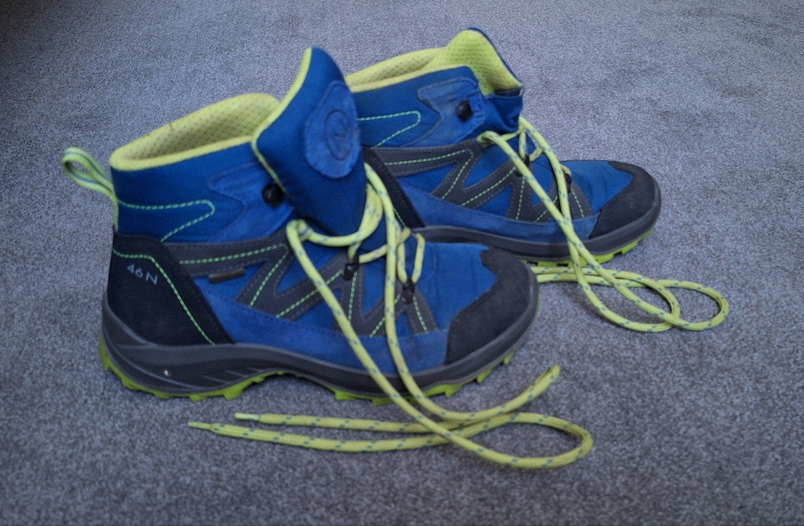 Kinder Wandelschoenen Maat 37 - Blauw/Geel, Ophalen, Gebruikt, Jongen of Meisje, Schoenen