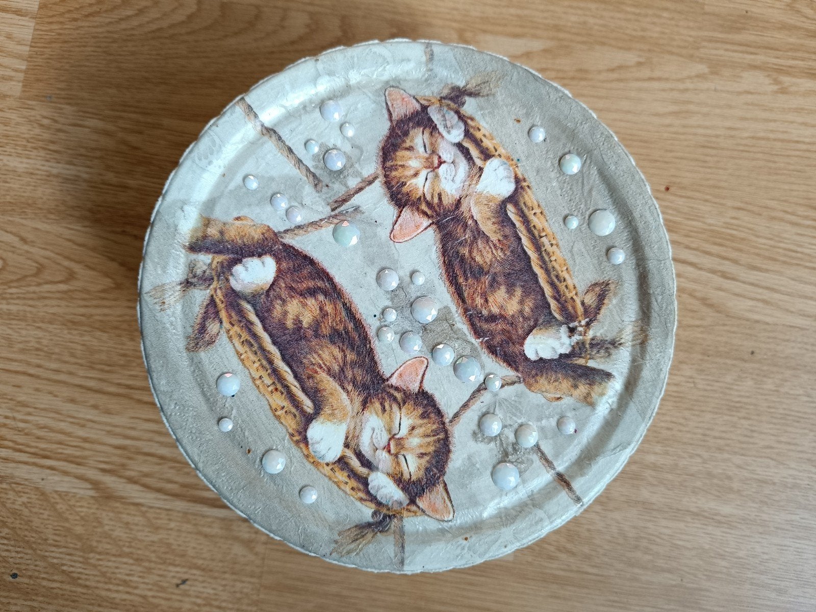 Katten - koekjes trommel - Sale!, Ophalen of Verzenden, Nieuw, Rond