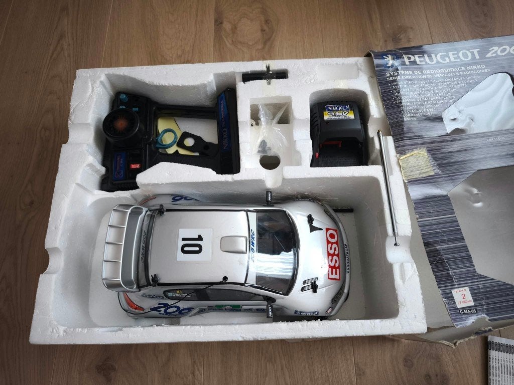 Telegeleide Peugeot 206 WRC rallyauto, Ophalen, Zo goed als nieuw, Jongen of Meisje