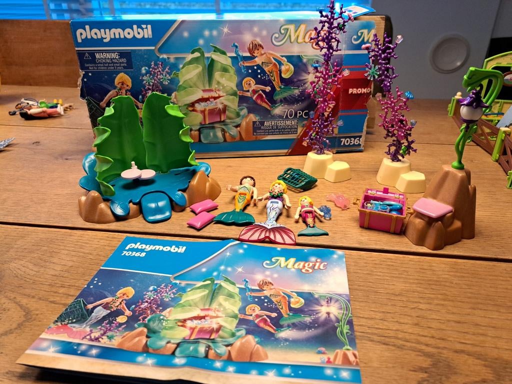 Playmobil Magic 70368 Koraalbar met zeemeerminnen, Ophalen of Verzenden, Zo goed als nieuw, Complete set